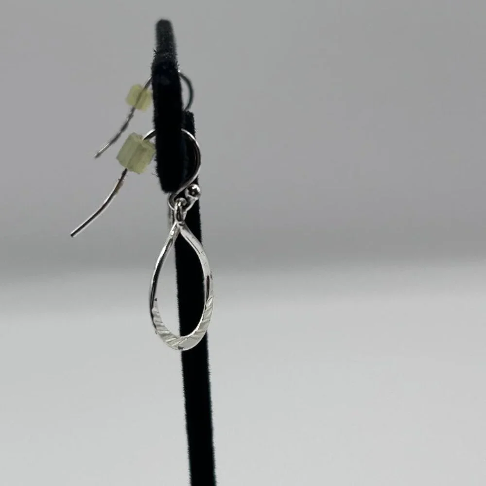 925 Sterling Silver Figure 8 Dangle Earrings - Picture 2 of 5
